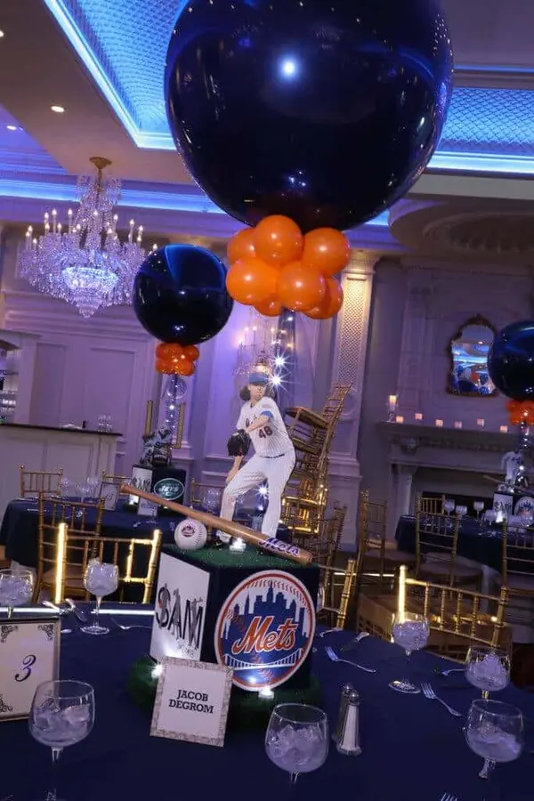 Mets Themed Centerpiece