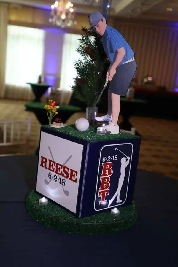Golf Themed Centerpiece
