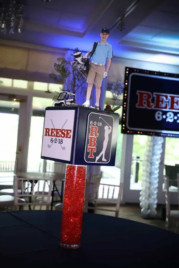 Golf Themed Centerpiece