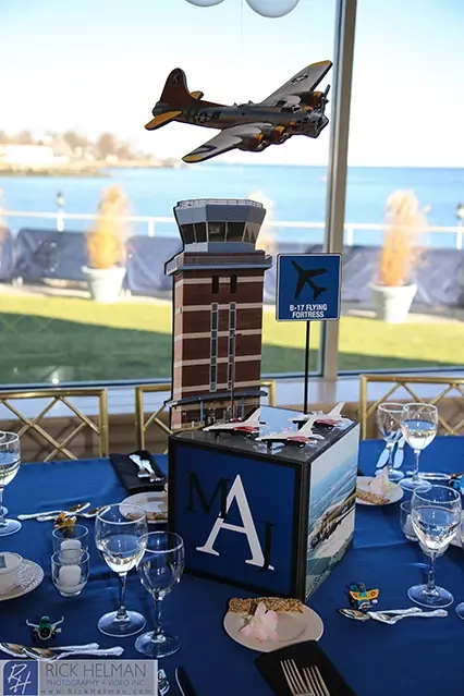 Airplane Themed Centerpiece