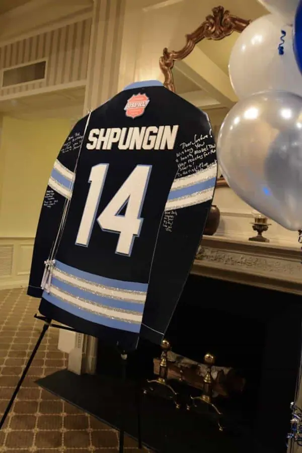 Hockey Jersey Sign in Board
