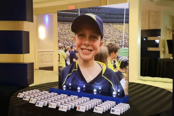 Bar Mitzvah Seating Card Display