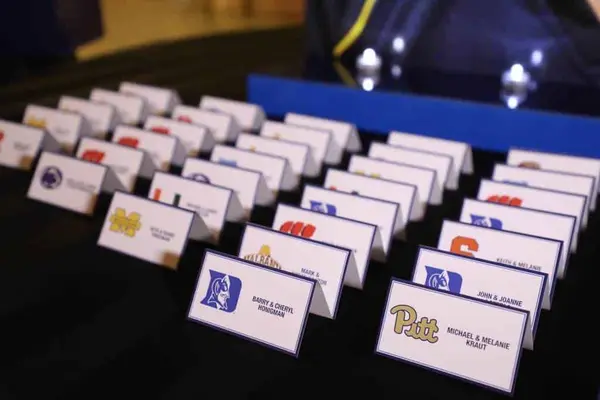 College Sports Place Cards