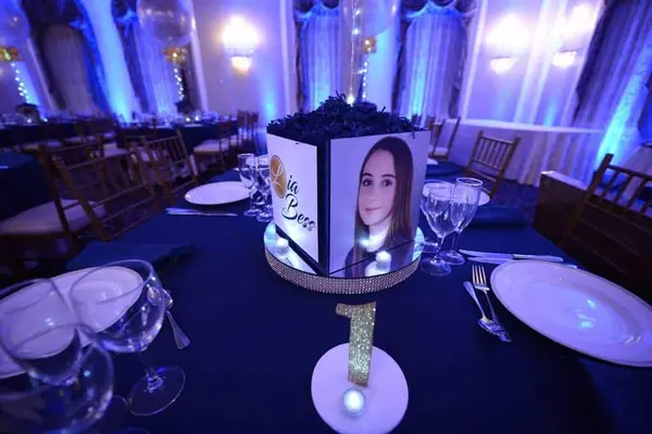 Custom Photo Cube Centerpiece