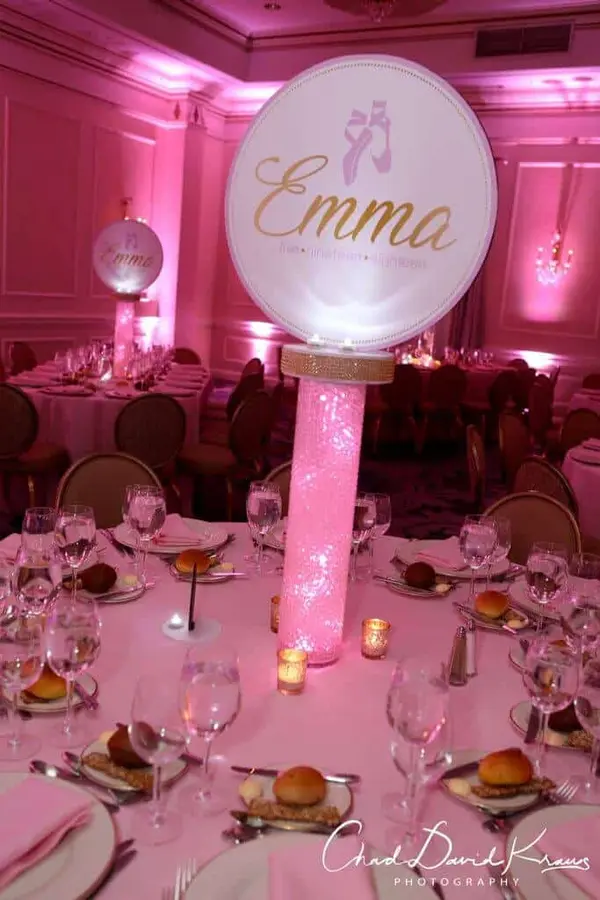LED Dance Themed Centerpiece