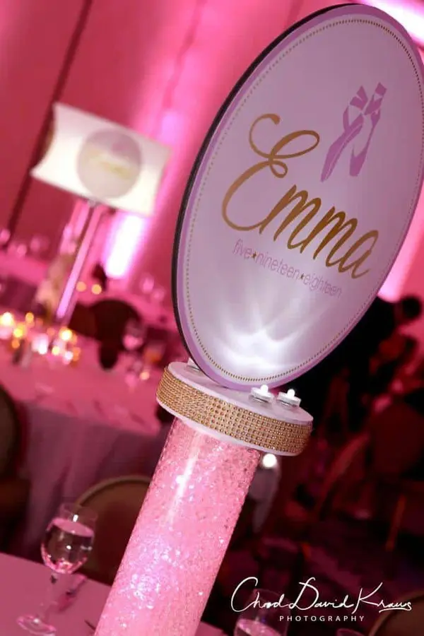 LED Dance Themed Centerpiece