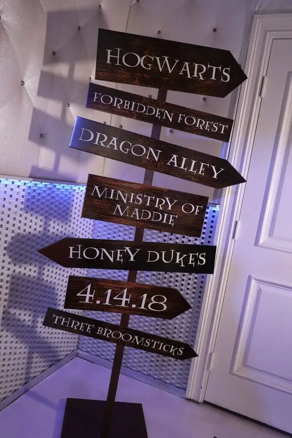 3D Harry Potter Sign