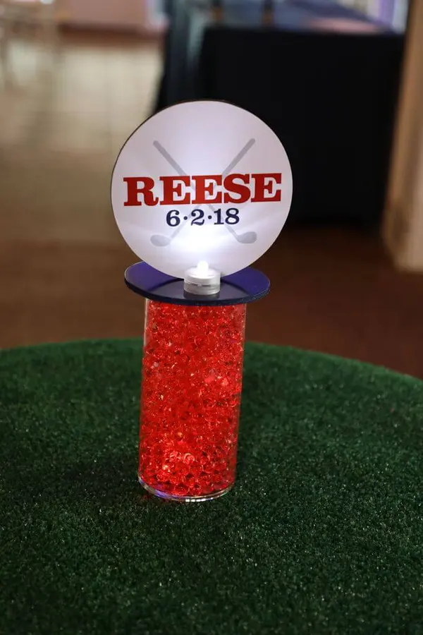 Golf Themed Centerpiece