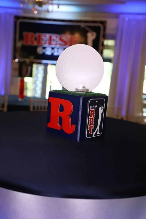 Golf Themed Centerpiece