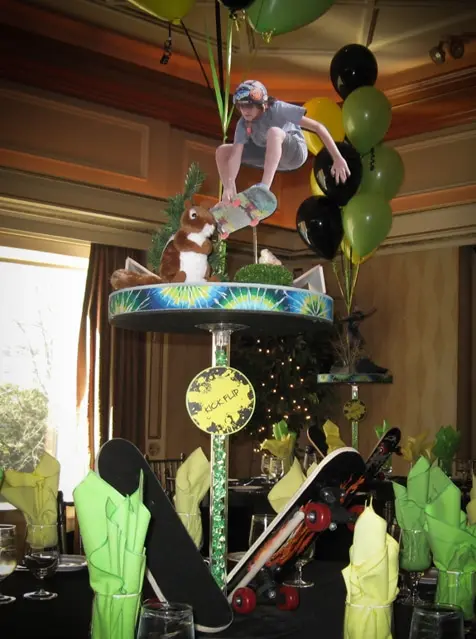 Skateboard Themed Centerpiece