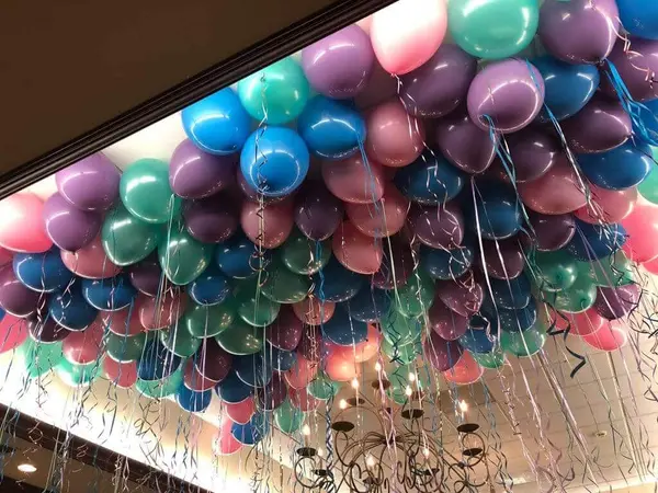 Pastel Colored Ceiling Balloons