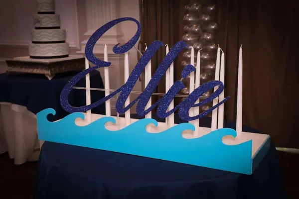 Swim Themed Candle Lighting
