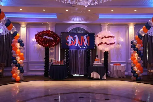 Football and Baseball Balloon Sculptures