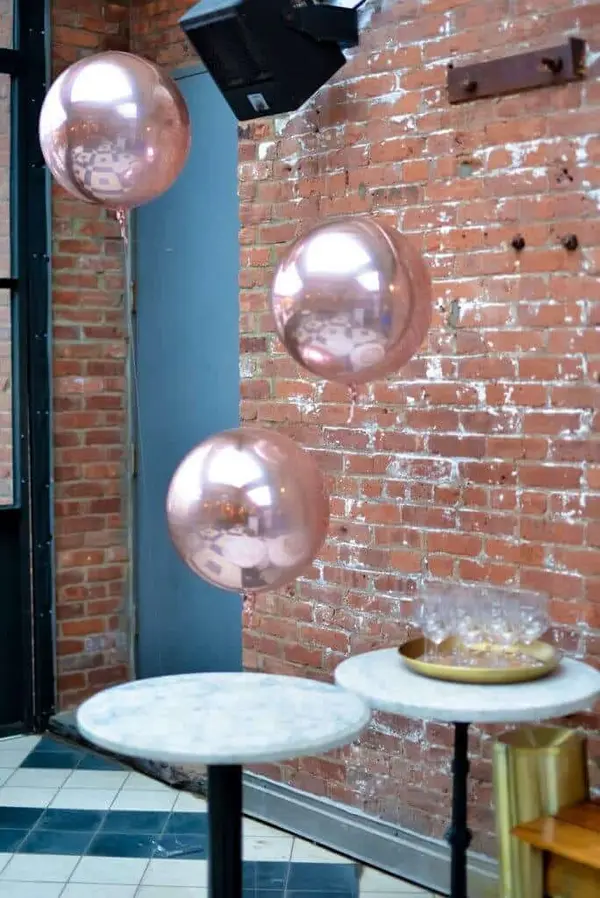Rose Gold Orbz Balloons