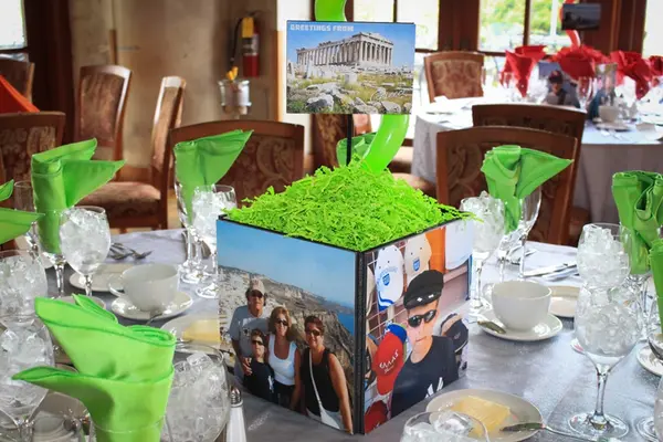 Travel Photo Cube Centerpiece