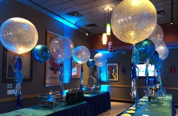 Sparkle Balloons with Tassels