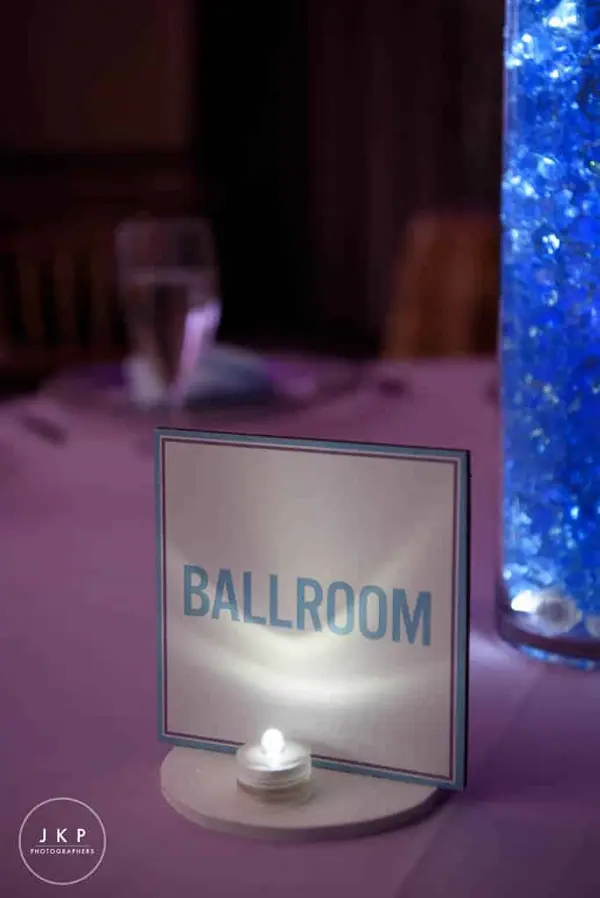 Dance Themed Table Sign