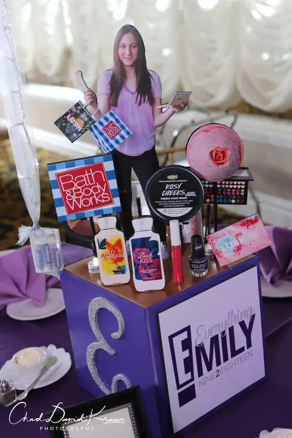 Everything Girl Themed Centerpiece