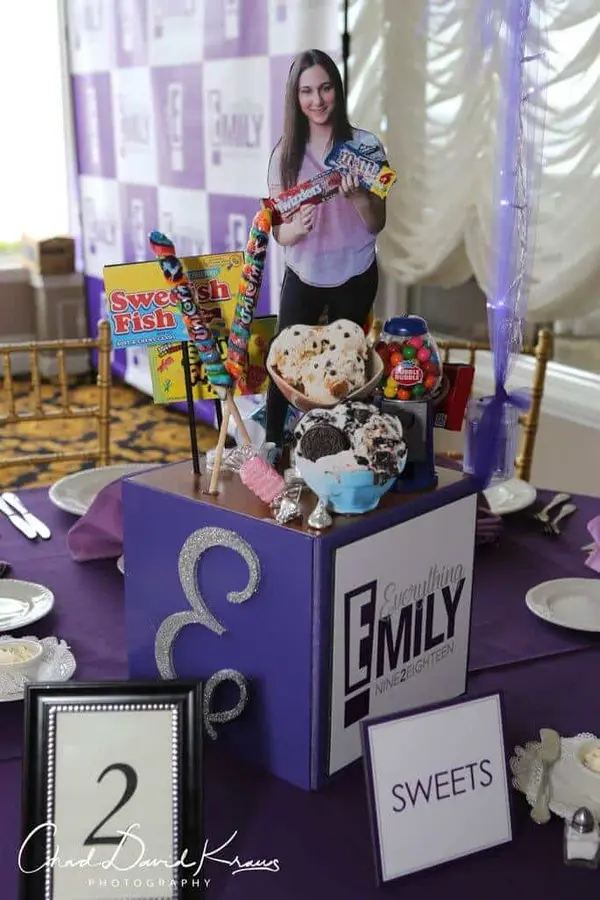 Everything Girl Themed Centerpiece