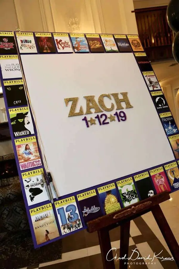 Broadway Themed Sign in Board