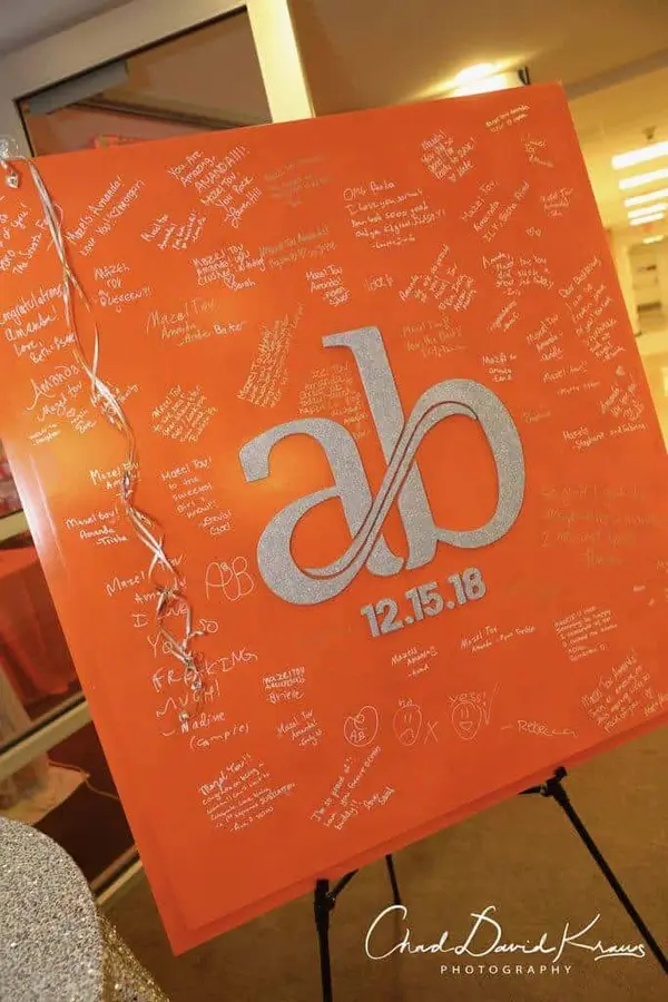 Orange Sign in Board