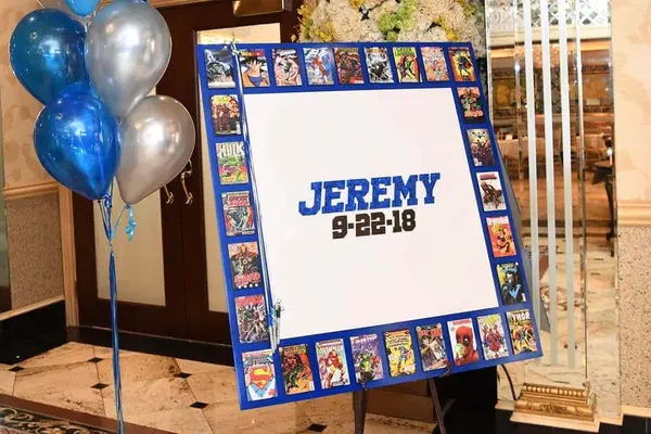 Comic Themed Sign in Board