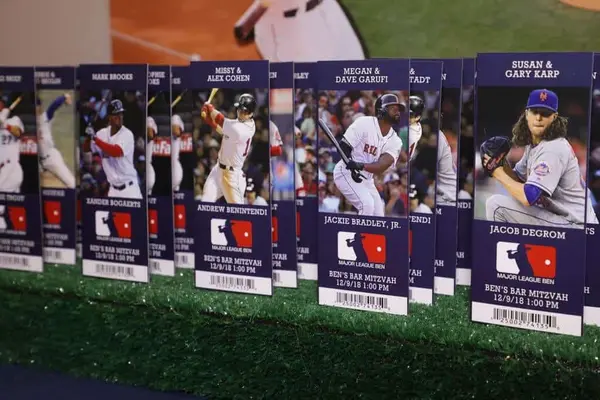 MLB Ticket Place Cards