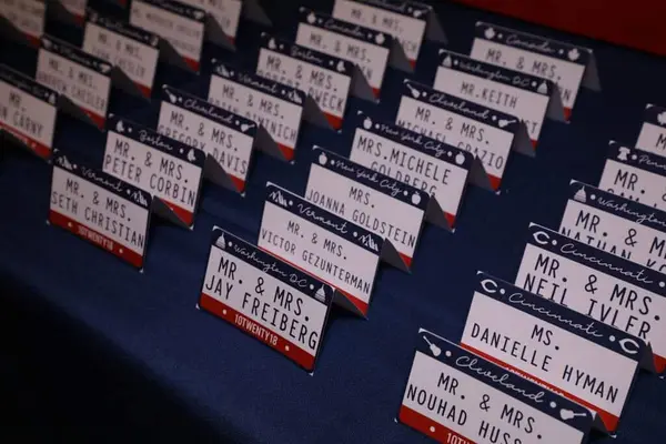 License Plate Place Cards