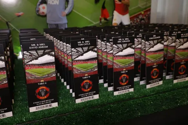 Soccer Ticket Place Cards