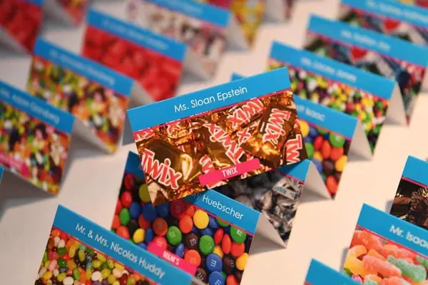 Candy Themed Place Cards