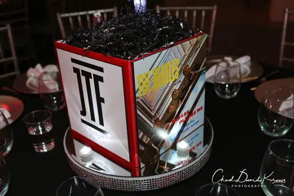 Music Themed Cube Centerpiece