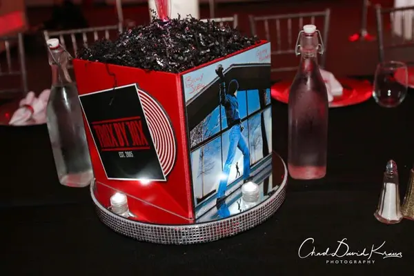 Music Themed Cube Centerpiece