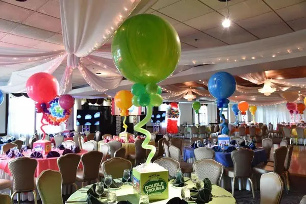 Candy Themed Cube Centerpieces