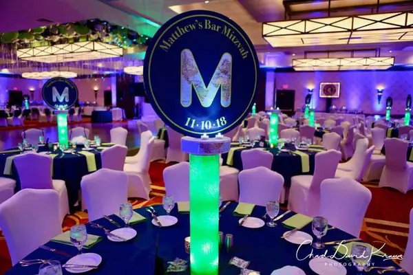 Travel Themed Logo Centerpiece