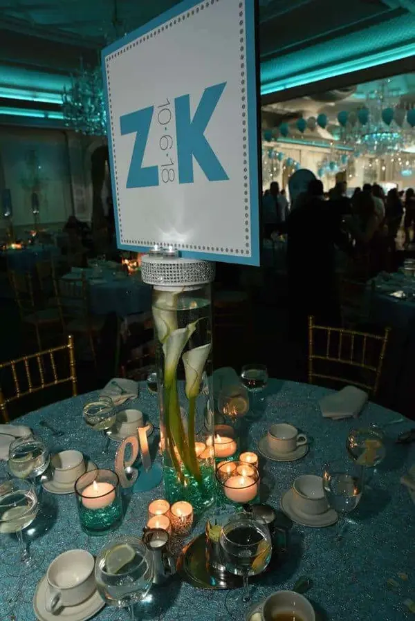 Bat Mitzvah Logo Centerpiece