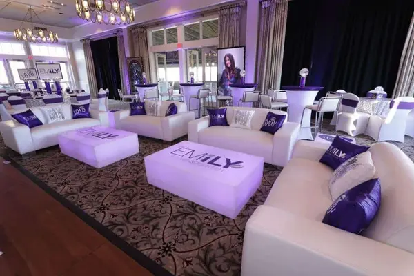 Club Themed Bat Mitzvah Lounge