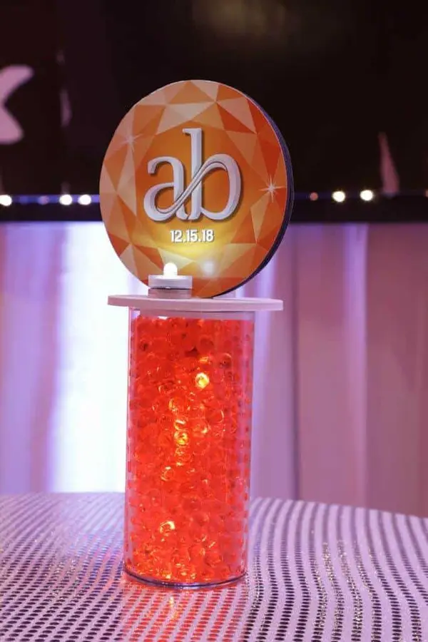 Bat Mitzvah Lounge Centerpiece