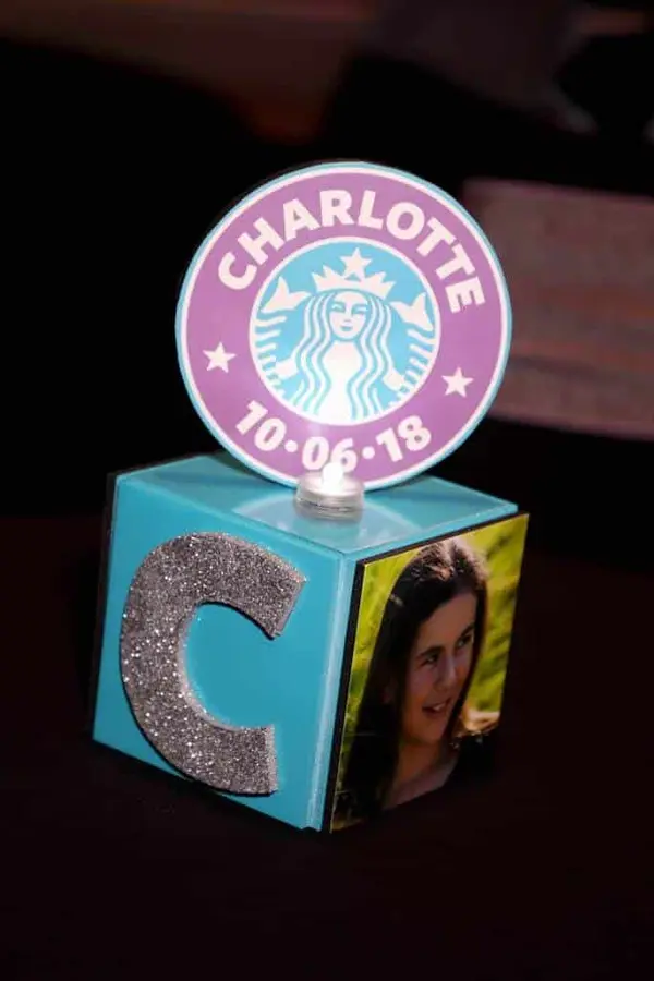 Starbucks Themed Lounge Centerpiece