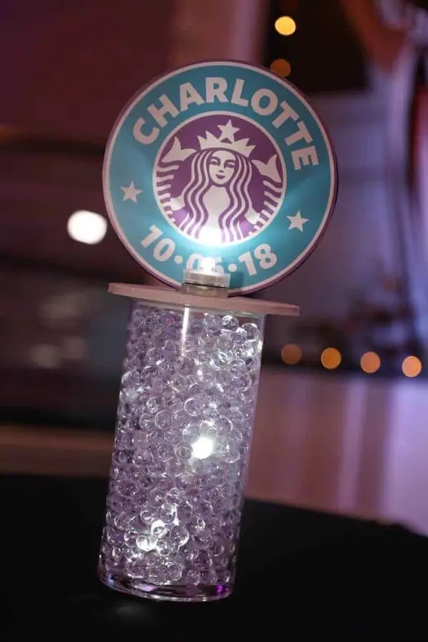 Starbucks Themed Lounge Centerpiece