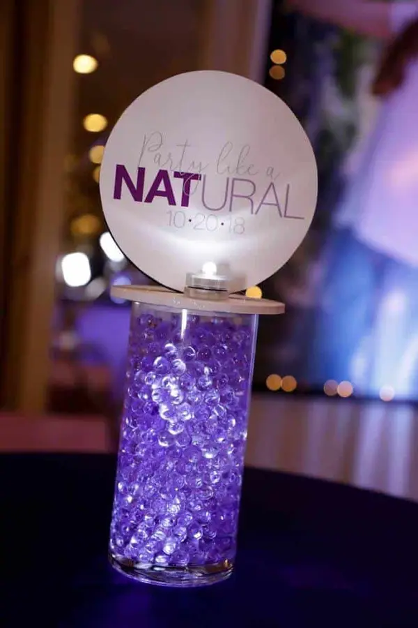 Bat Mitzvah Lounge Centerpiece