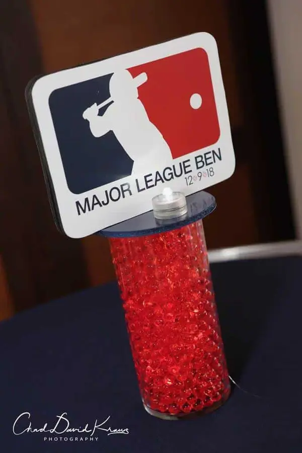 MLB Themed Lounge Centerpiece