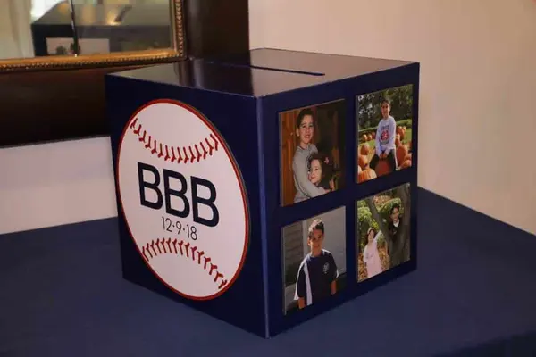 Baseball Themed Bar Mitzvah Gift Box