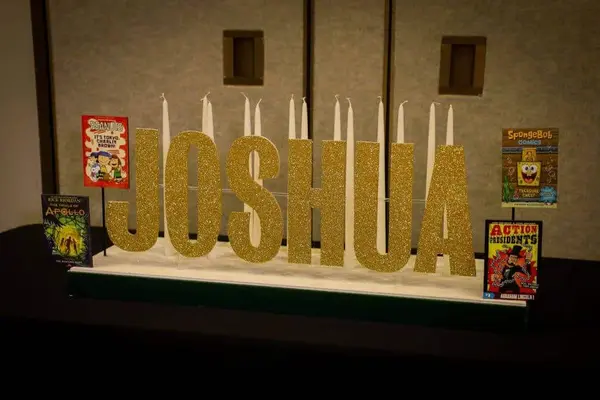Book Themed Candle Lighting Display