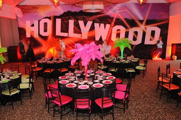 Hollywood Themed Wall Mural