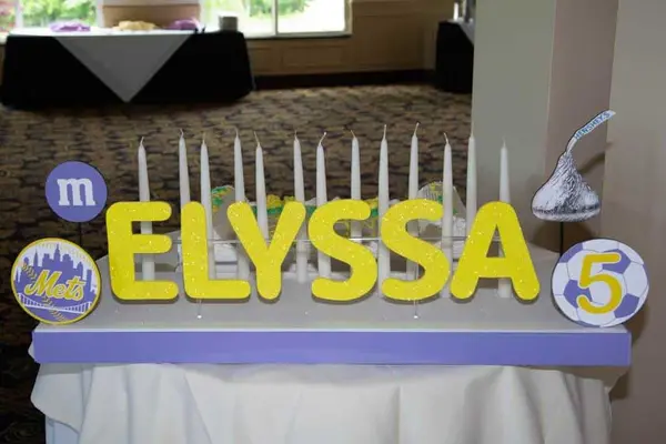 Candy Themed Seating Card Display