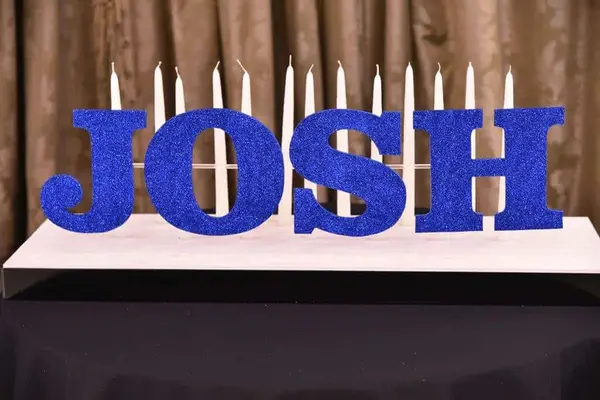 Bar Mitzvah Candle Lighting Display