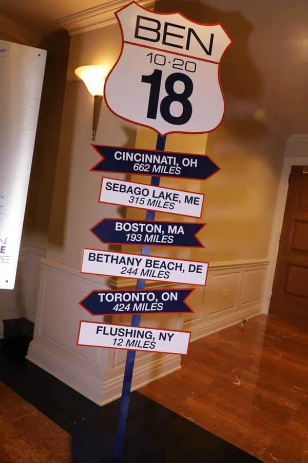 Travel Themed Directional Sign