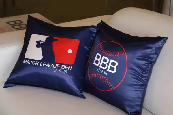 Baseball Themed Logo Pillows