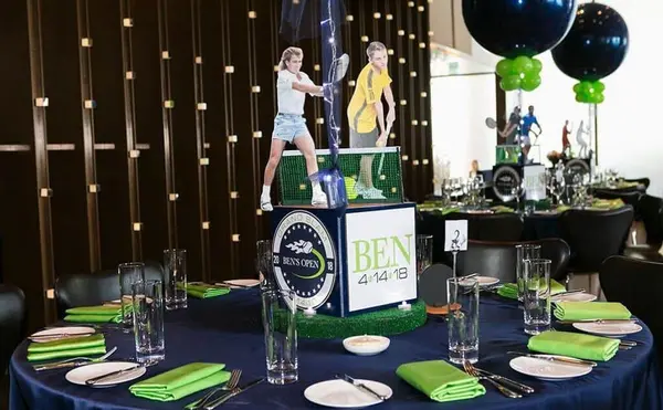 Tennis Themed Centerpiece