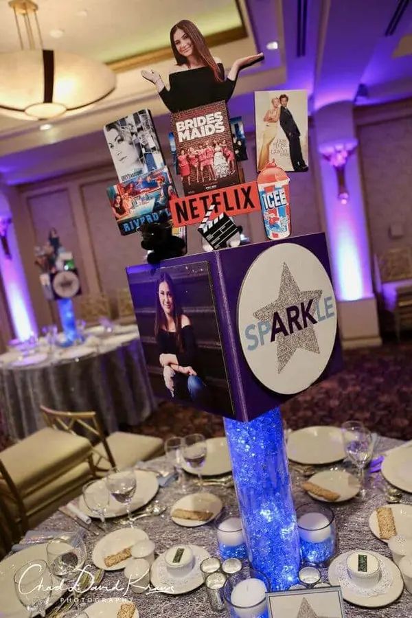 Netflix Themed Centerpiece